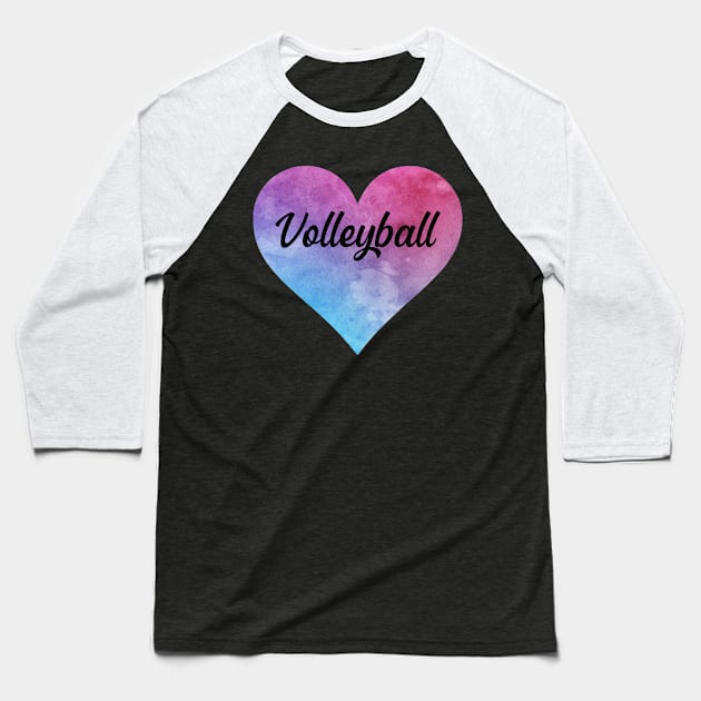 Volleyball girl watercolor mandala heart. Perfect present for mother dad friend him or her Baseball T-Shirt by SerenityByAlex